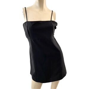 Free People- Elegant Black Slip Dress- small